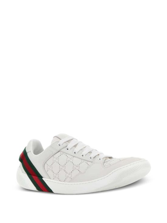 26FW 구찌 스크리너 GG 레더 스니커즈 A006VDAAHAV9077 White - GUCCI
