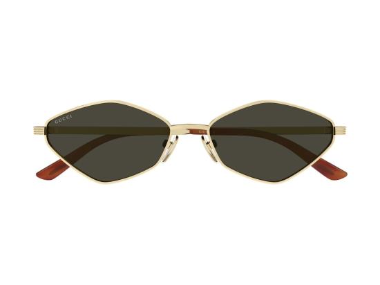 26FW 구찌 선글라스 Gg2222s 골드 기하학적 금속 - GUCCI