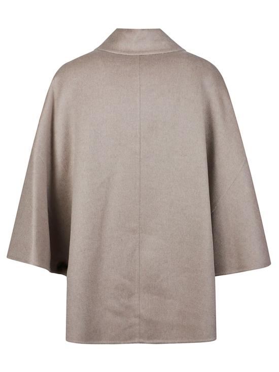 26FW 막스마라 드롭 숄더 더블 브레스트 캐시미어 트렌치 코트 2624736111600 Grey - MAX MARA