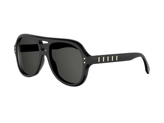 26FW 펜디 선글라스 Fe40232i 블랙 오버사이즈 에비에이터 - FENDI