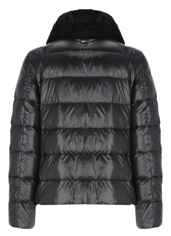 26FW 에르노 울트라라이트 나일론 & 레이디 얼터너티브 퍼 케이프 PI002017D12017Z9300 Black - HERNO