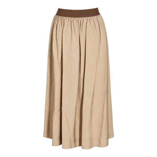 26FW 우마 왕 스커트 UW2002UW190 Brown - UMA WANG