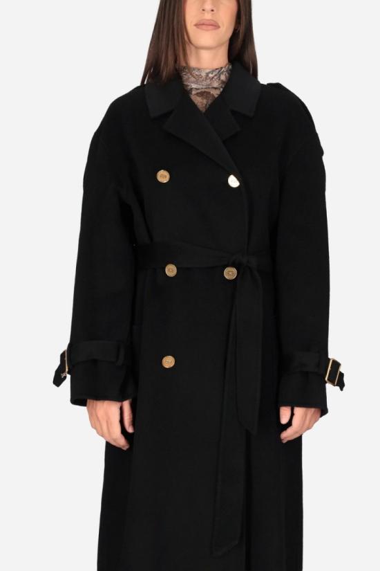 26FW 엘리자베타프랜치 코트 CP02D66E211038 Black - ELISABETTA FRANCHI
