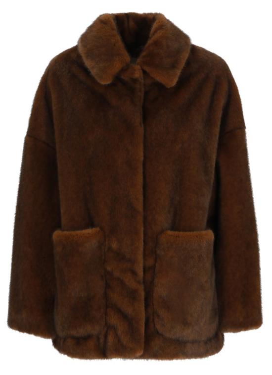 26FW 에르노 페이크 퍼 패치 포켓 코트 GC000600D127398800 Black