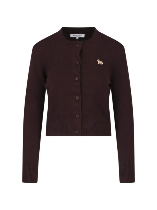 26FW 메종키츠네 베이비 폭스 램스울 피티드 가디건 PW00506KT10060553 Brown