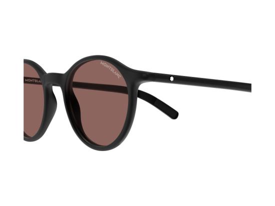 26SS 몽블랑 선글라스 Mb0324s 무광 블랙 원형 프레임 - MONTBLANC