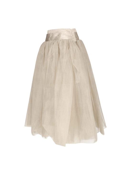 26FW 에르마노 설비노 스커트 D492O756RQVS4935 Neutrals - ERMANNO SCERVINO
