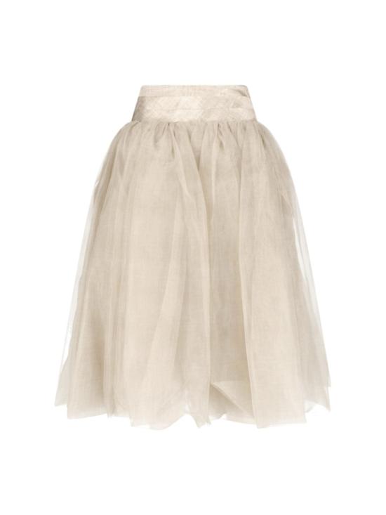 26FW 에르마노 설비노 스커트 D492O756RQVS4935 Neutrals