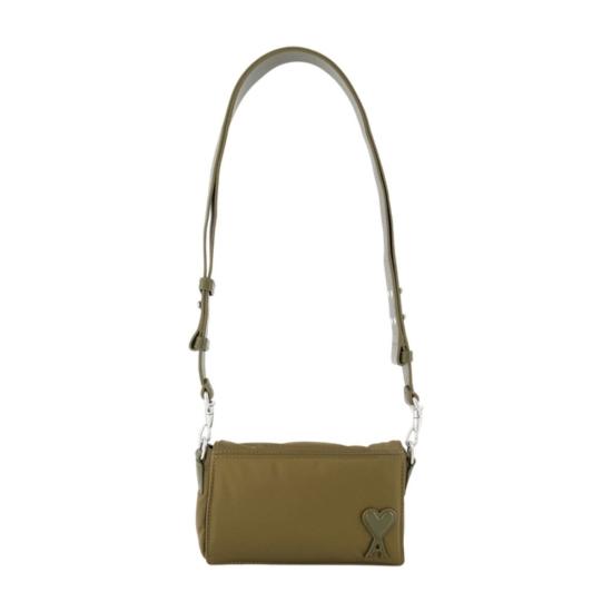 26FW 아미 톤온톤 하트 로고 나일론 마르셀 런치 박스 백 ULL710 AW0001 A236 BROWN