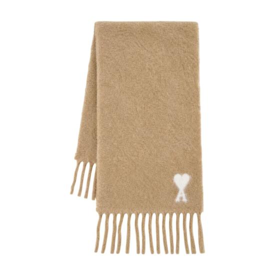 26FW 아미 알파카 아미 드 꾀흐 스카프 USF673 AW0004 A184 BEIGE - AMI