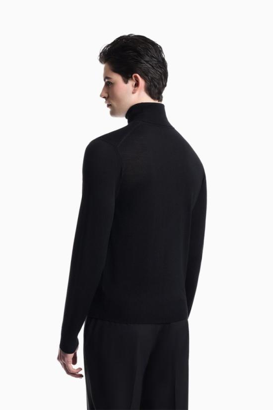 26FW 엠포리오 아르마니 니트웨어 2115956140989 Black - EMPORIO ARMANI