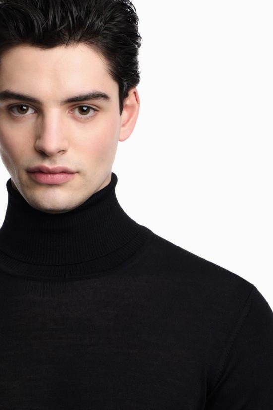 26FW 엠포리오 아르마니 니트웨어 2115956140989 Black - EMPORIO ARMANI