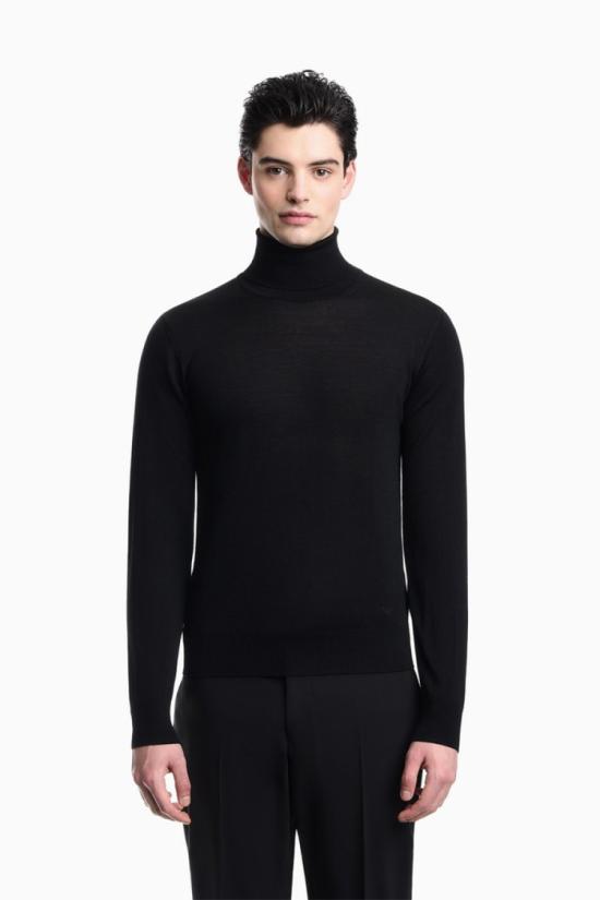 26FW 엠포리오 아르마니 니트웨어 2115956140989 Black - EMPORIO ARMANI