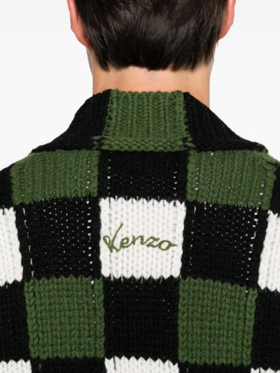 26FW 겐조 니트웨어 FG65CA8023FB 50 Green - KENZO