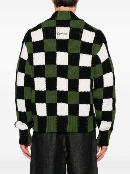26FW 겐조 니트웨어 FG65CA8023FB 50 Green - KENZO