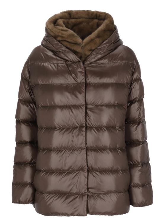 26FW 에르노 밍크 퍼 이펙트 파카 재킷 PI002312D12017Z8810 Grey