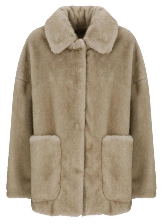 26FW 에르노 페이크 퍼 패치 포켓 코트 GC000600D127391985 Neutrals