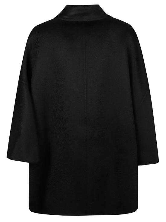 26FW 막스마라 드롭 숄더 더블 브레스트 캐시미어 트렌치 코트 2624736111600 Black - MAX MARA