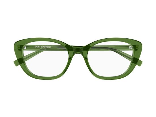 26FW 생로랑 선글라스 SL 945 녹색 반투명 오버사이즈 사각 아세테이트 안경 - SAINT LAURENT