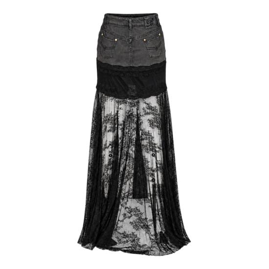 26FW 블루마린 스커트 RF6022D029487000 Black - BLUMARINE