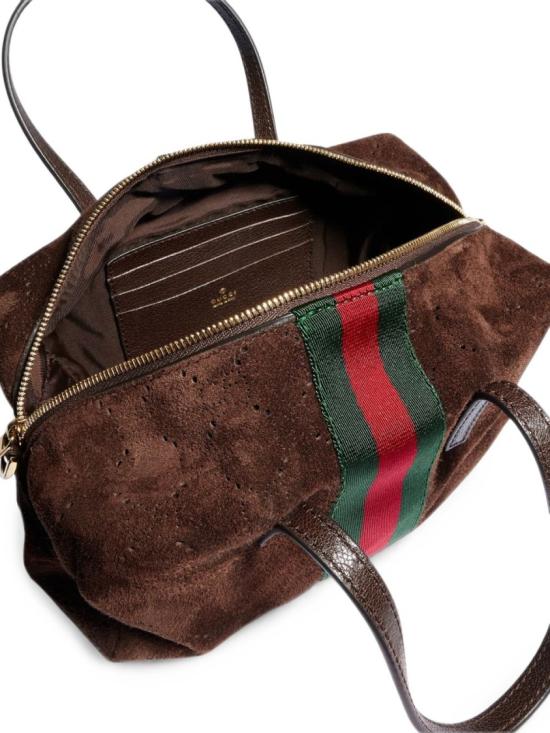 26FW 구찌 웹 스몰 보스턴백 A0070TAAHCC2147 Brown - GUCCI