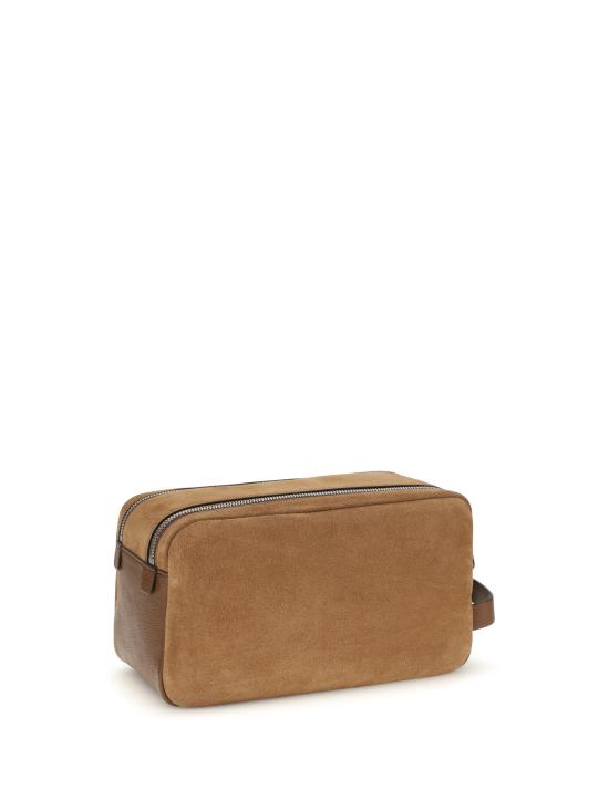 26FW 브루넬로 쿠치넬리 뷰티 케이스 MWDMBU334P CON10 BEIGE - BRUNELLO CUCINELLI