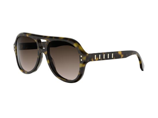 26FW 펜디 선글라스 Fe40232i 호피무늬 에비에이터 - FENDI