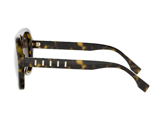 26FW 펜디 선글라스 Fe40232i 호피무늬 에비에이터 - FENDI
