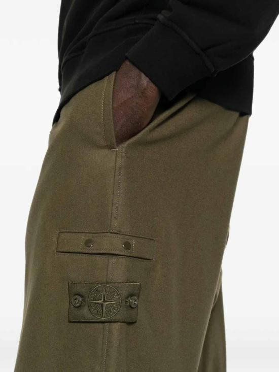 26FW 스톤 아일랜드 울 나일론 플란넬 고스트 조거 팬츠 L2S153100024S0F24V0054 GREEN - STONE ISLAND