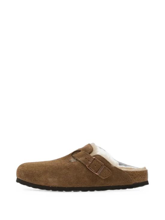 26FW 버켄스탁 보스턴 시어링 스웨이드 뮬 보스턴 시어링 스웨이드 뮬 1032432 DARK TEA - BIRKENSTOCK