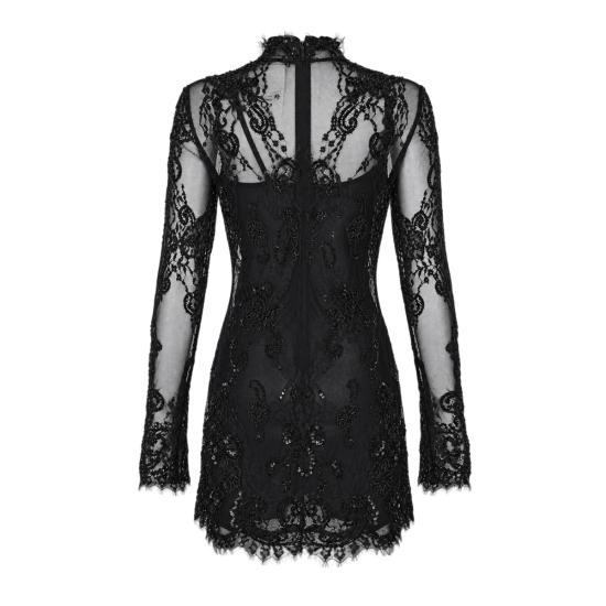26FW 블루마린 미디 원피스 RF6062 J161622222 BLACK - BLUMARINE