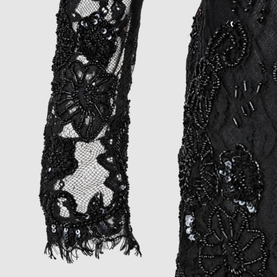 26FW 블루마린 미디 원피스 RF6062 J161622222 BLACK - BLUMARINE