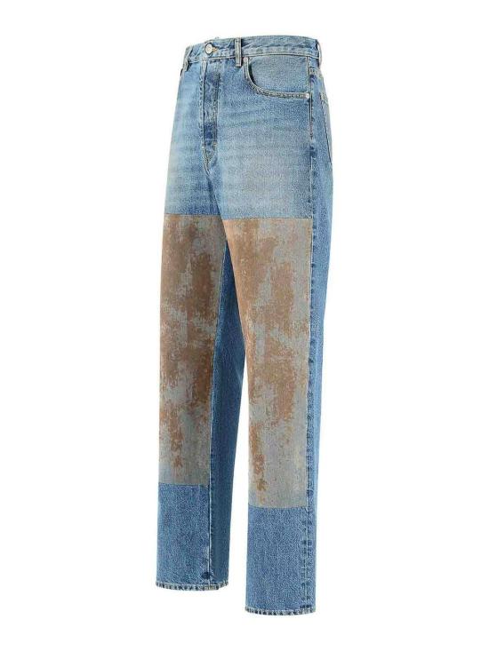 26FW 마르지엘라 플록 패치 스트레이트 데님 팬츠 S67LA0054 M30066 964 BLUE - MAISON MARGIELA