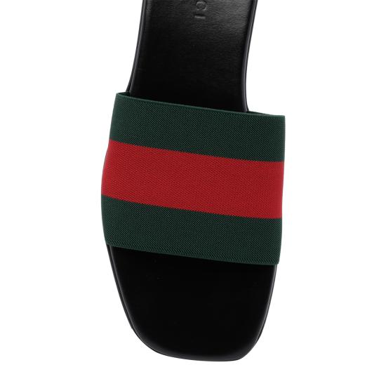 26FW 구찌 슬라이드 웨브 샌들 슬라이드 웨브 샌들 A006HQ HAAOX8460 - GUCCI