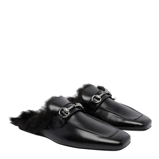26FW 구찌 카사노바 홀스빗 가죽 슬리퍼 카사노바 홀스빗 가죽 슬리퍼 A005GQ AAG9B1000 - GUCCI
