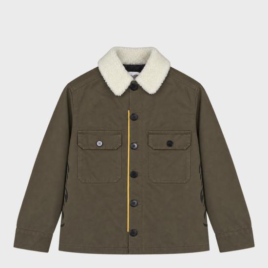 26FW [키즈] 펜디 캐주얼 자켓 JUA308 B1L2F0QQ4 VERDE MILITARE
