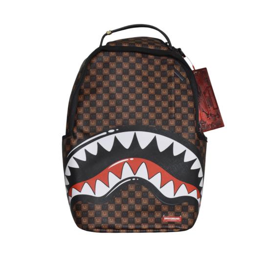 26FW 스프레이그라운드 백팩 910B8634NSZ SCACCHIMARRONE MARRONE NERO