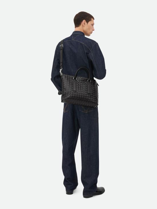 26SS 보테가베네타 인트레치아토 소프트 브리프케이스 815784V2HL1 8803 NERO - BOTTEGA VENETA