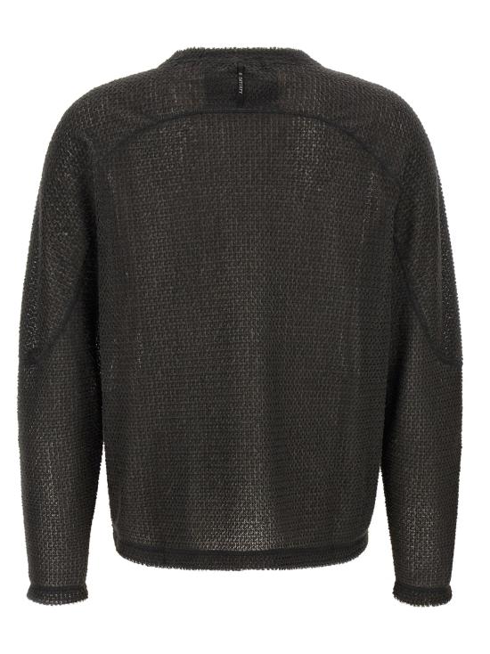 26FW 새티스파이 니트웨어 Fuzzfleece™ 광고 스웨터 및 가디건 (회색) - SATISFY