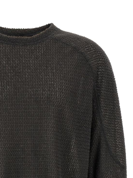 26FW 새티스파이 니트웨어 Fuzzfleece™ 광고 스웨터 및 가디건 (회색) - SATISFY