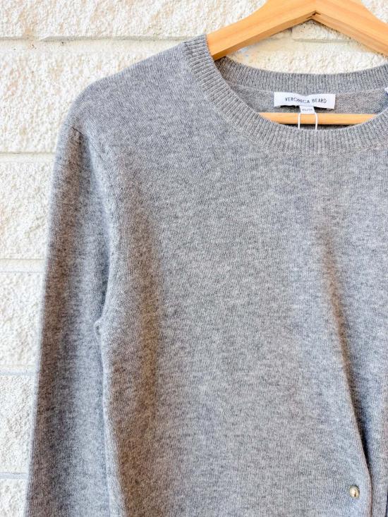 Prefontaine 스웨터 프레폰테인 프랭키 풀오버 (진주 핀 포함) 미디엄 헤더 그레이 색상 - OTHER BRANDS