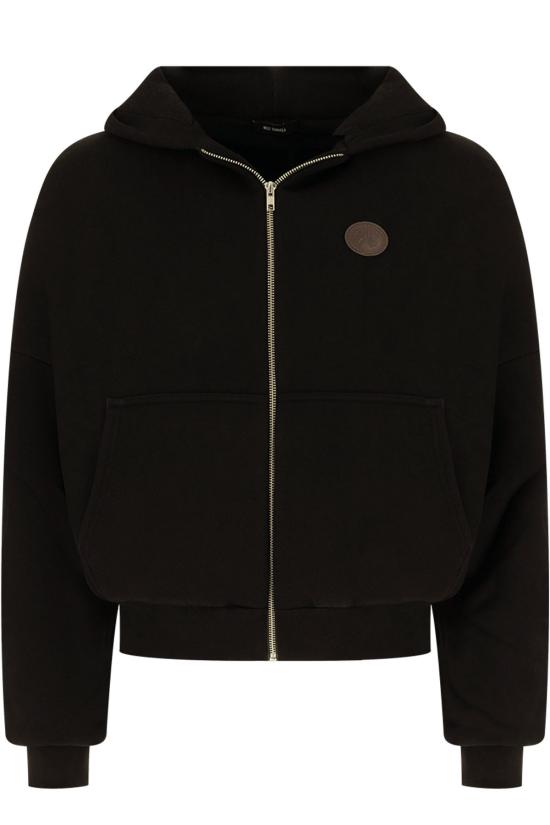 26FW 윌리 차바리아 후드 티셔츠 MUJSW014064N 011 Black