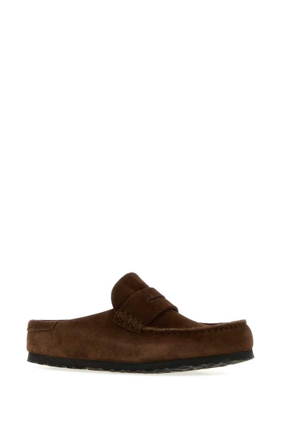 26FW 버켄스탁 네이플스 랩드 스웨이드 뮬 1031701 CARAFE Brown - BIRKENSTOCK