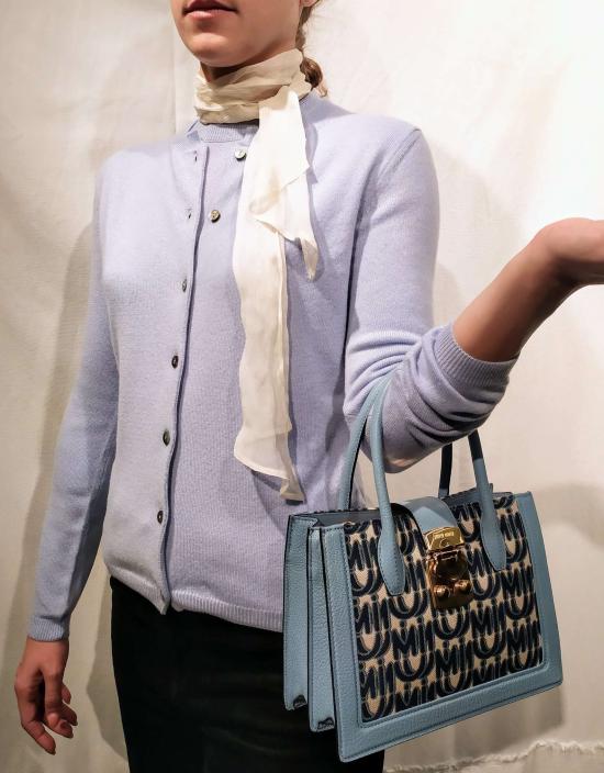 26FW 라 로즈 스웨터 GDC22801 40951 BABY BLUE - LA ROSE