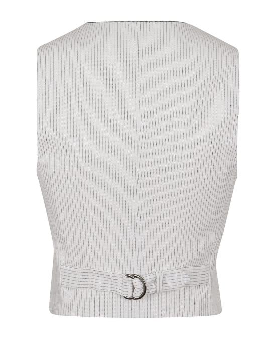  브루넬로 쿠치넬리 베스트 i263684 WHITE - BRUNELLO CUCINELLI