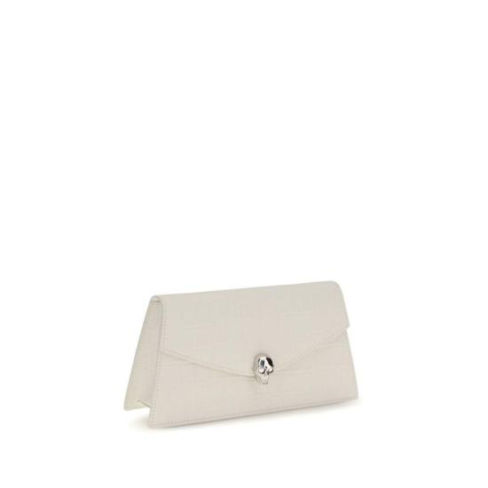 26FW 알렉산더 맥퀸 지갑 송아지 가죽 보스 타우러스 숄더백 화이트 - ALEXANDER MCQUEEN
