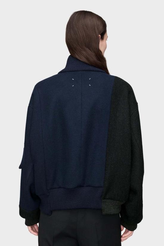  마르지엘라 봄버 자켓 메종  스플라이스드 봄버 재킷 블루 - MAISON MARGIELA
