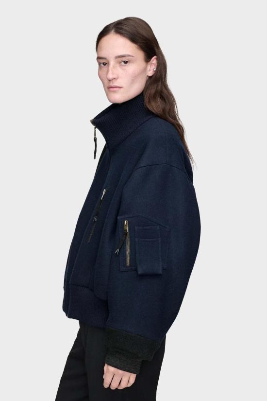  마르지엘라 봄버 자켓 메종  스플라이스드 봄버 재킷 블루 - MAISON MARGIELA