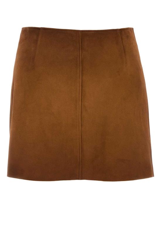 26FW 미우미우 스웨이드 버튼업 미니 스커트 MPD859SOOO19QL F0046 Brown - MIU MIU