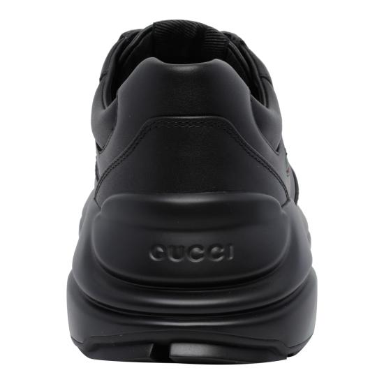 26FW 구찌 라이톤 레더 스니커즈 A0093N A9L001000 BLACK - GUCCI